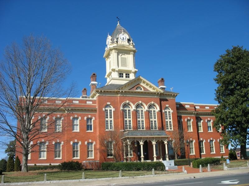 Historic Union County Courthouse in downtown Indian Trail, NC